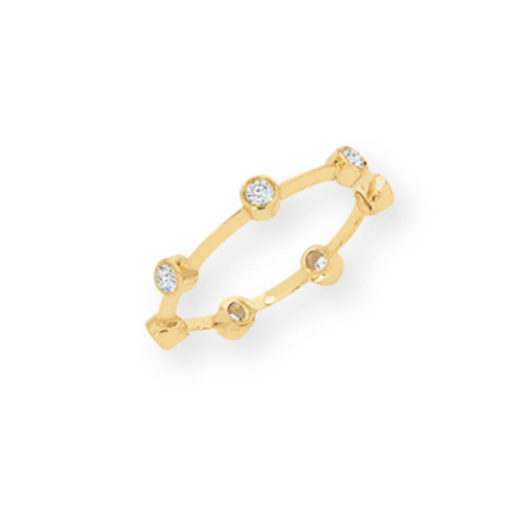 Anel Diana em Ouro Amarelo e Diamantes
