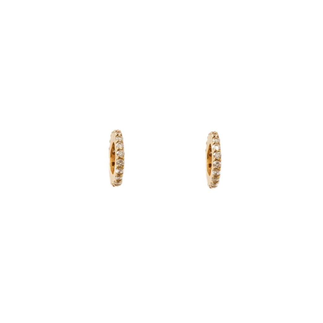 Brinco Ciclo em Ouro Amarelo e Diamantes
