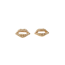 Carregar imagem no visualizador da galeria, Brinco Lips em Ouro Amarelo e Diamantes
