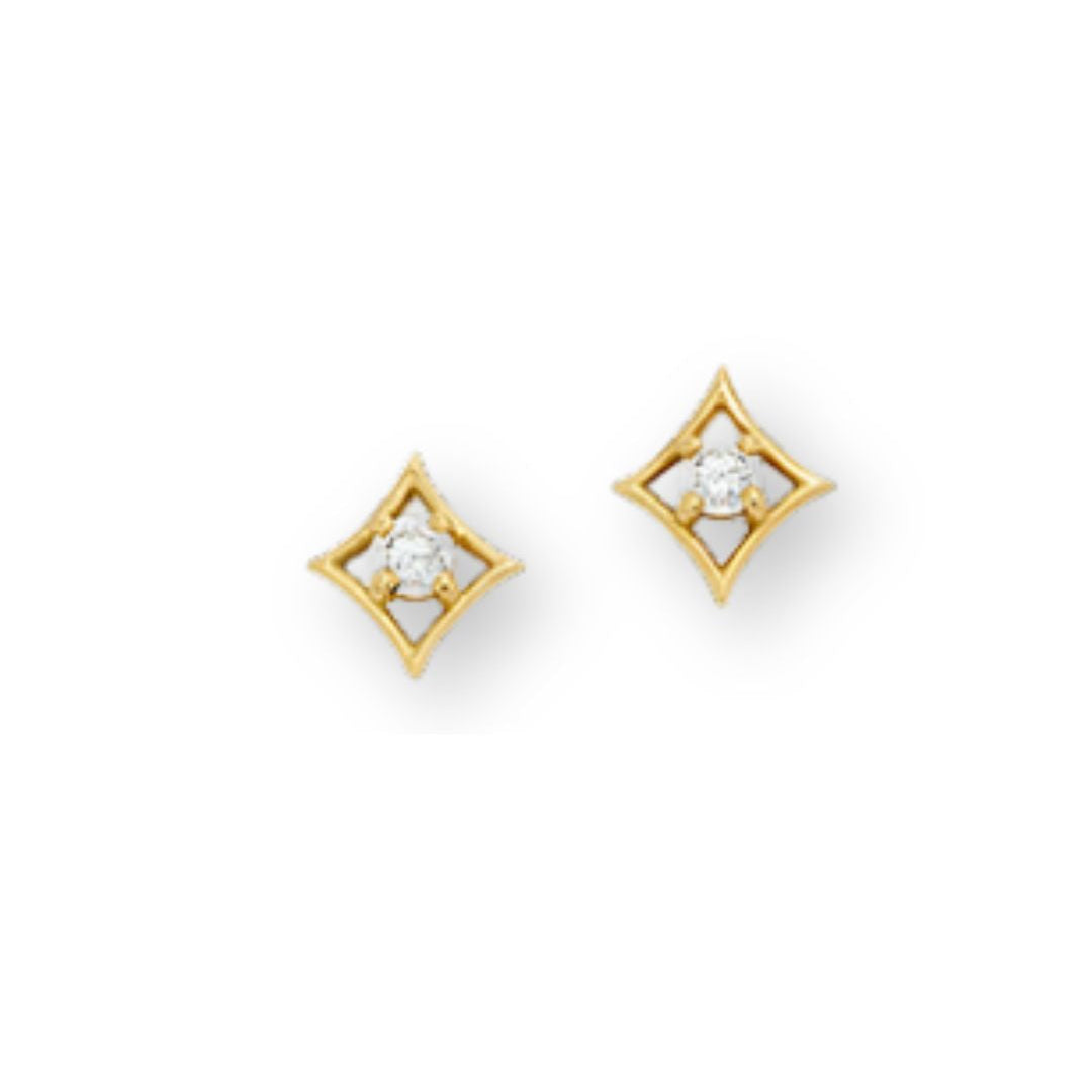 Brinco Flamenco em Ouro Amarelo e Diamantes
