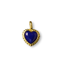 Carregar imagem no visualizador da galeria, Pingente Coração em Ouro Amarelo e Lápis Lazuli
