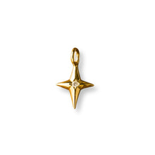 Carregar imagem no visualizador da galeria, Pingente Estrela em Ouro Amarelo e diamante
