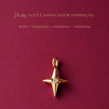 Carregar imagem no visualizador da galeria, Pingente Estrela em Ouro Amarelo e diamante
