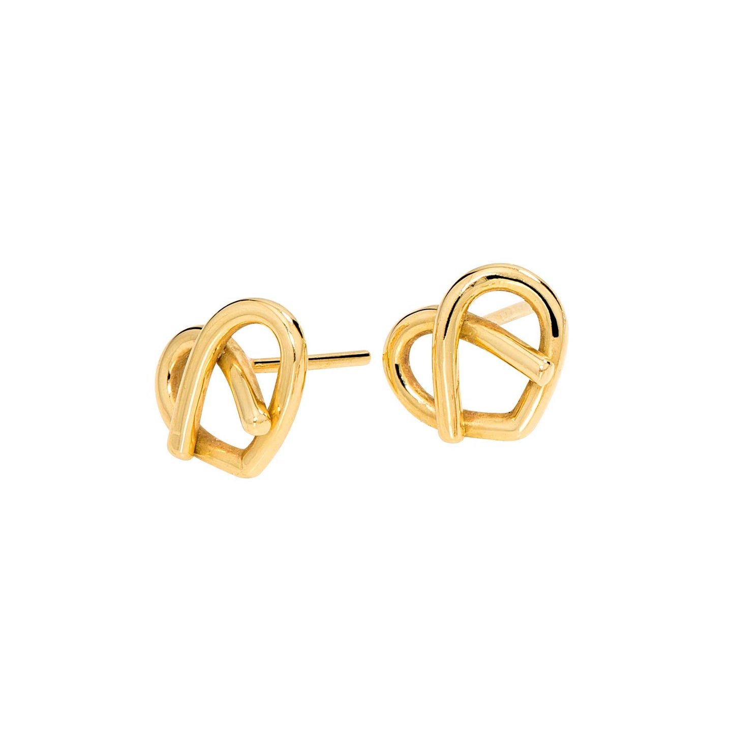 Brinco Pretzel M em Ouro Amarelo