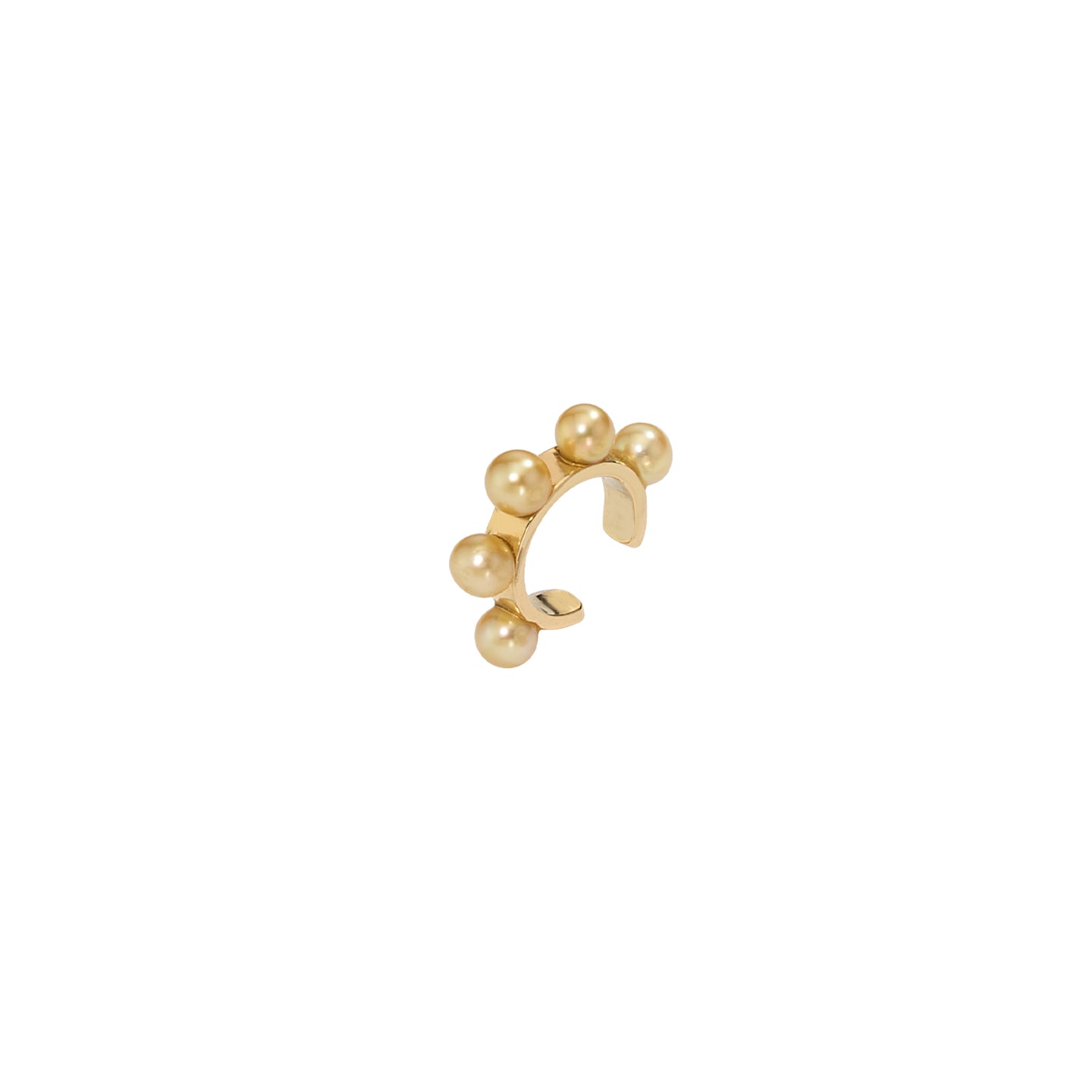 Earcuff Flow em Ouro Amarelo